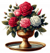 Centro de Mesa de Rosas