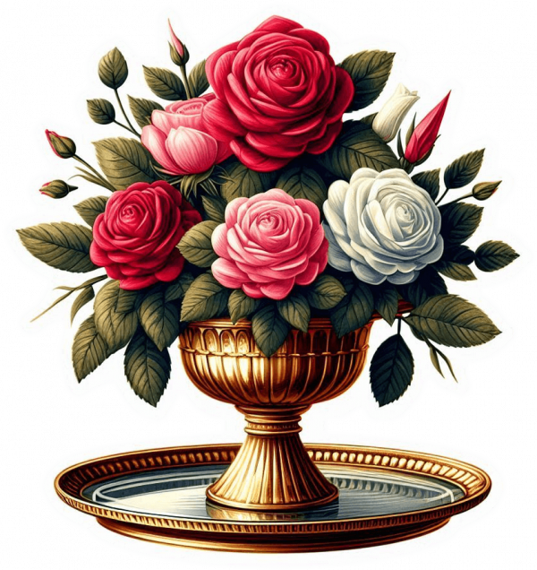 Centro de Mesa de Rosas