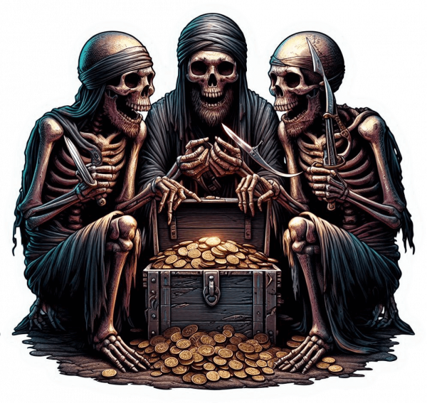 Piratas Repartiendose El Oro 03