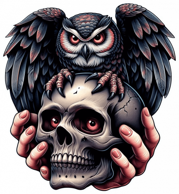 Calavera Y Buho 01