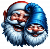 Cara De Santa Y Gnomo Navideño 04