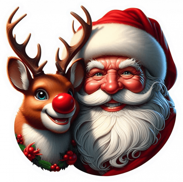 Cara De Santa Y Rudolf 04