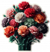 Flores Claveles En Ramo 04