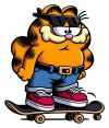 Garfield Skateboarding 02