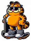 Garfield Skateboarding 03