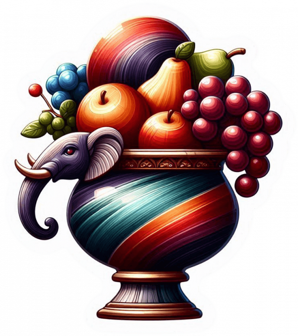 Centro de mesa elefante de agata