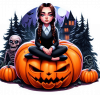 Wednesday Adams Sobre Calabaza 03