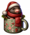 Topo Y Taza De Navidad 02