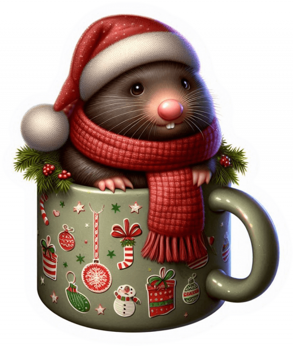 Topo Y Taza De Navidad 02