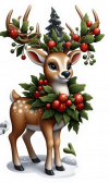 Venado Y Gnomo Navidad 03
