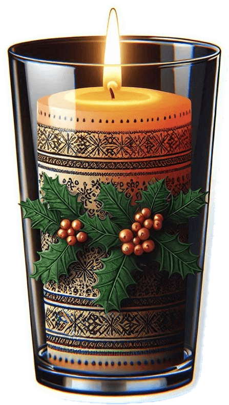 Vela Y Portavela De Navidad 05