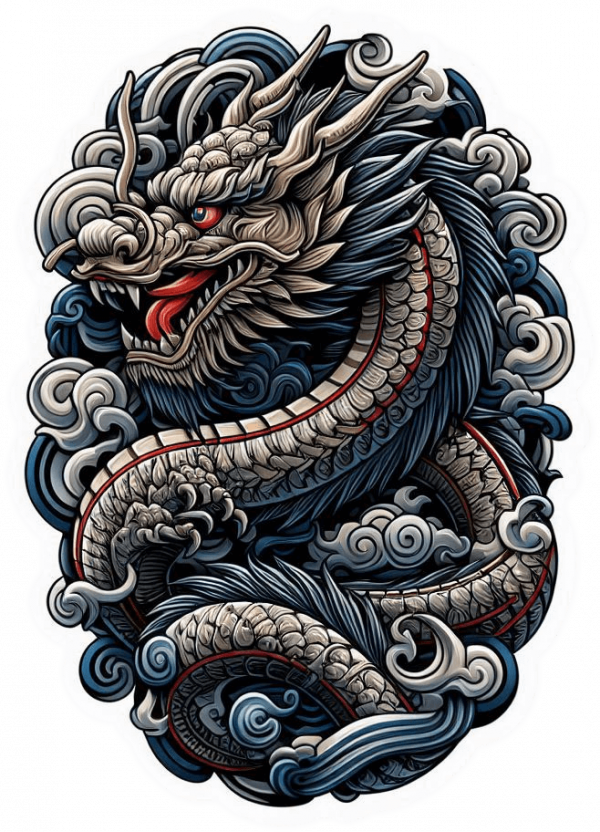 Tatuaje Diseño Dragones 03