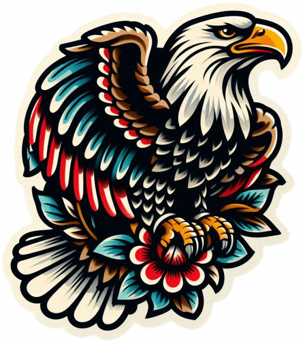Tatuaje De Aguila Calva 04