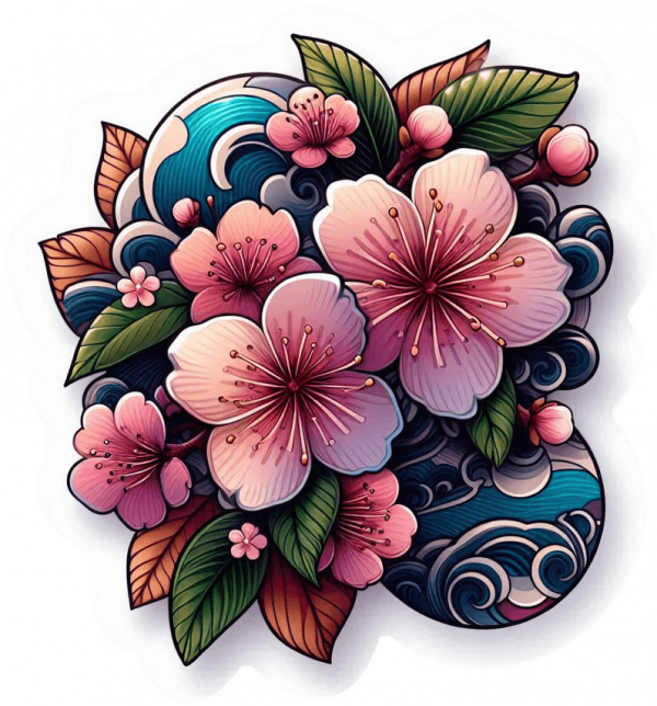 Tatu Flores De Cerezo 02