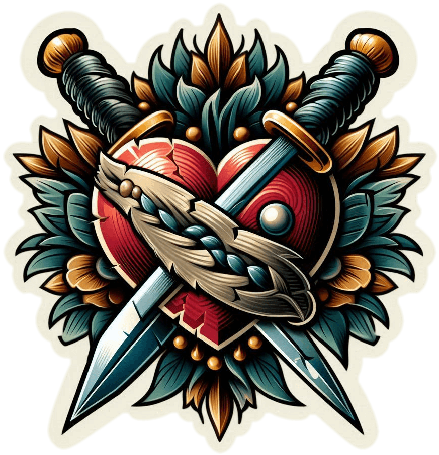 Tatu Corazon Y Daga 03