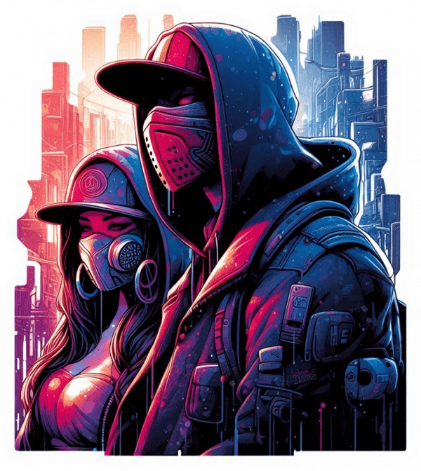 Pareja Con Moda Hip Hop 04