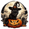 Gato Negro En Halloween 14