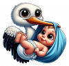 Cigueña Y Bebe 01