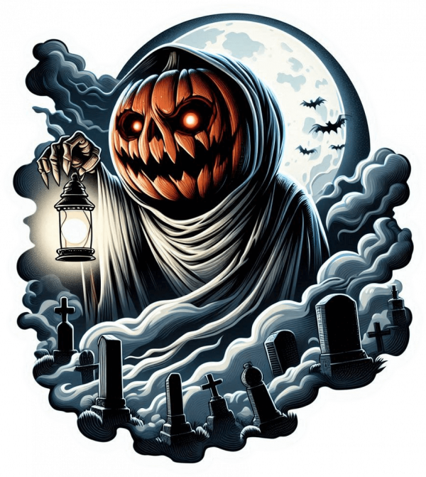 Calabaza Terrorifica En Cementerio 05