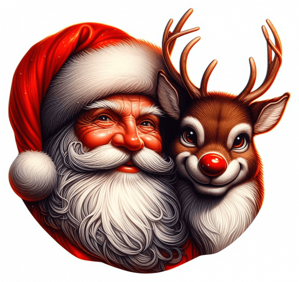 Cara De Santa Y Rudolf 05