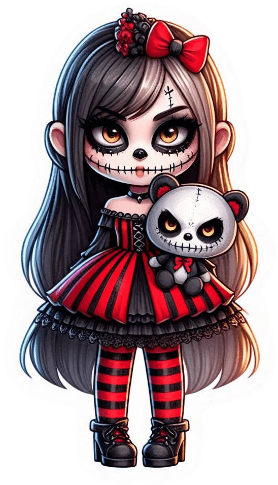 Catrina Gotica Kwaii 05