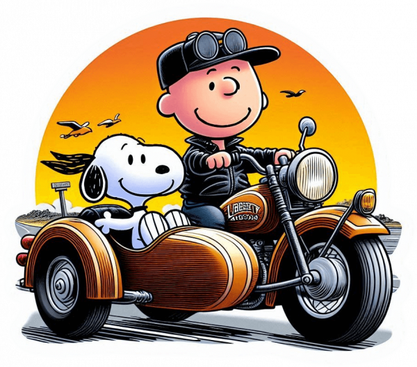 Snoopy Y Charlie Motorizados 03