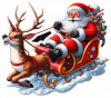 Santa Claus En Trineo 01