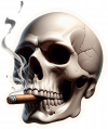 Craneo Fumando 03