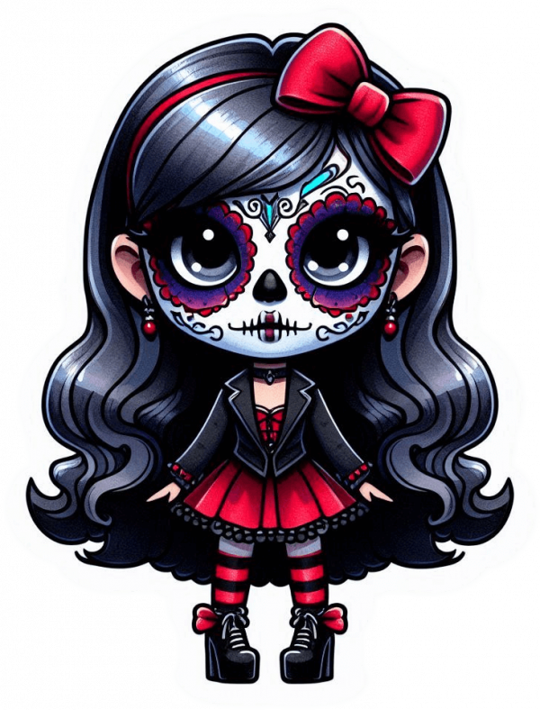 Catrina Gotica Kwaii 02