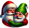 Cara De Santa Y Gnomo Navideño 06