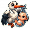 Cigueña Y Bebe 07
