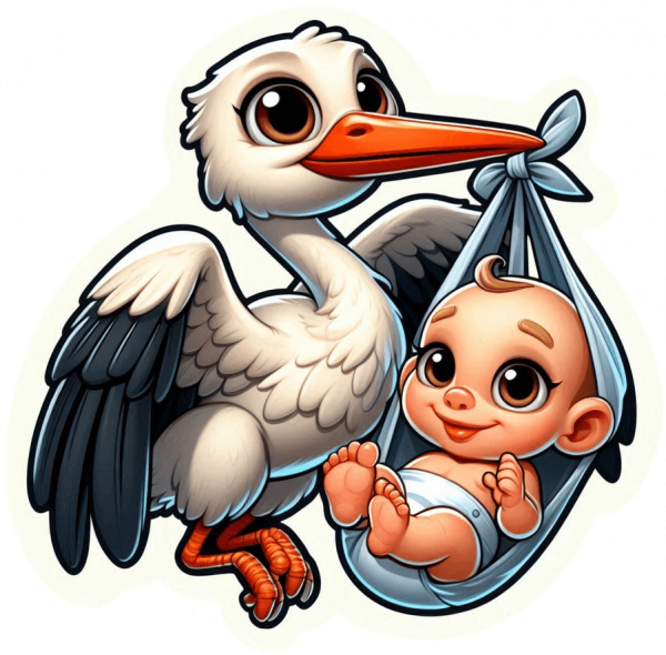 Cigueña Y Bebe 07