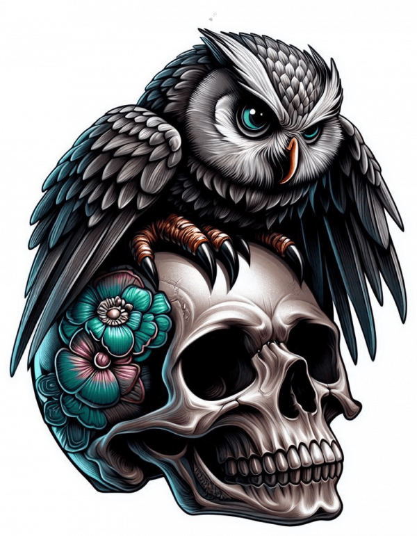 Calavera Y Buho 06