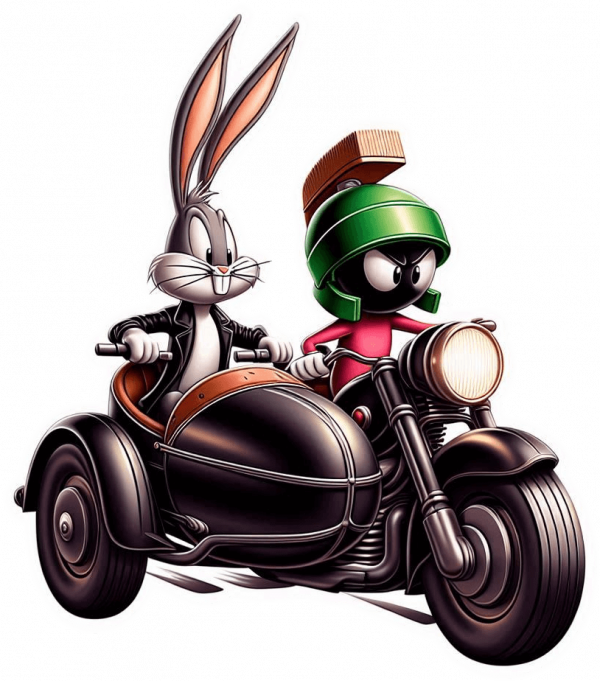 Bugs Bunny Y Mavin Motorizados 06