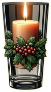 Vela Y Portavela De Navidad 09