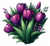 Tulipanes Violetas 02