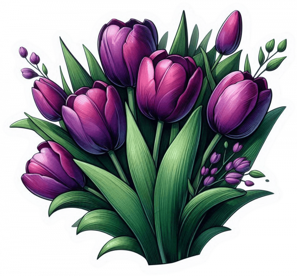 Tulipanes Violetas 02