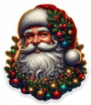 Cara De Santa Y Arbol De Navidad 01