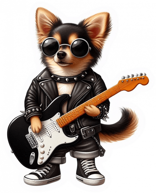 Chihuahua Con Guitarra 02