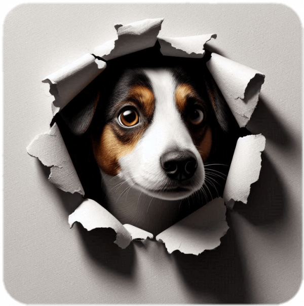 Jack Russell Hueco En Pared