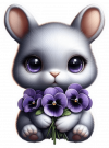 Conejita Con Flores 01