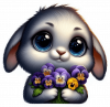 Conejita Con Flores 03