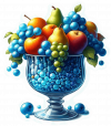 Centro De Mesa Con Abalorios Y Frutas 02