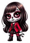 Catrina Gotica Kwaii 01