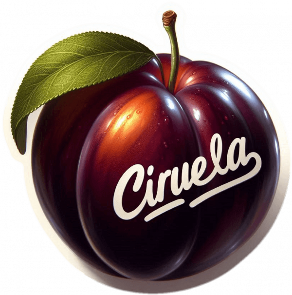 Fruta De Ciruela En Grafitti 01