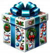 Aja De Regalo Navideña Estampada 06