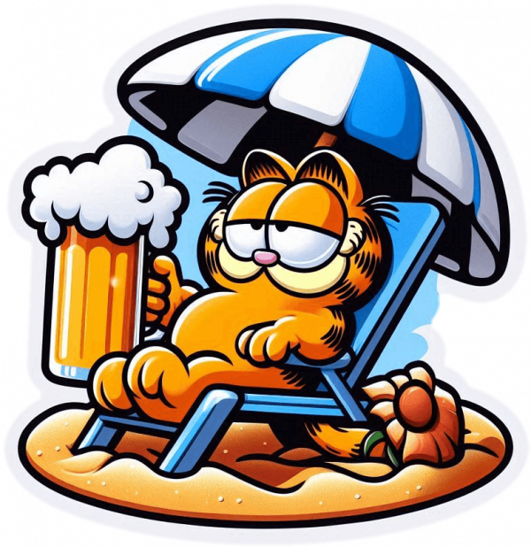 Garfield En La Playa 03