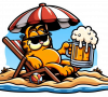 Garfield En La Playa 04