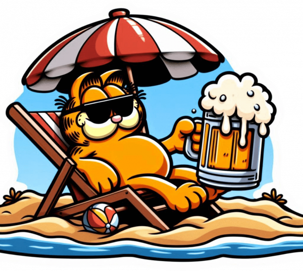 Garfield En La Playa 04