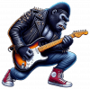 Gorila Tocando Guitarra 03